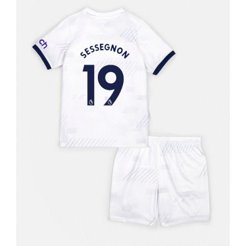Tottenham Hotspur Ryan Sessegnon #19 Domaci Dres za djecu 2023-24 Kratak Rukav (+ Kratke hlače)